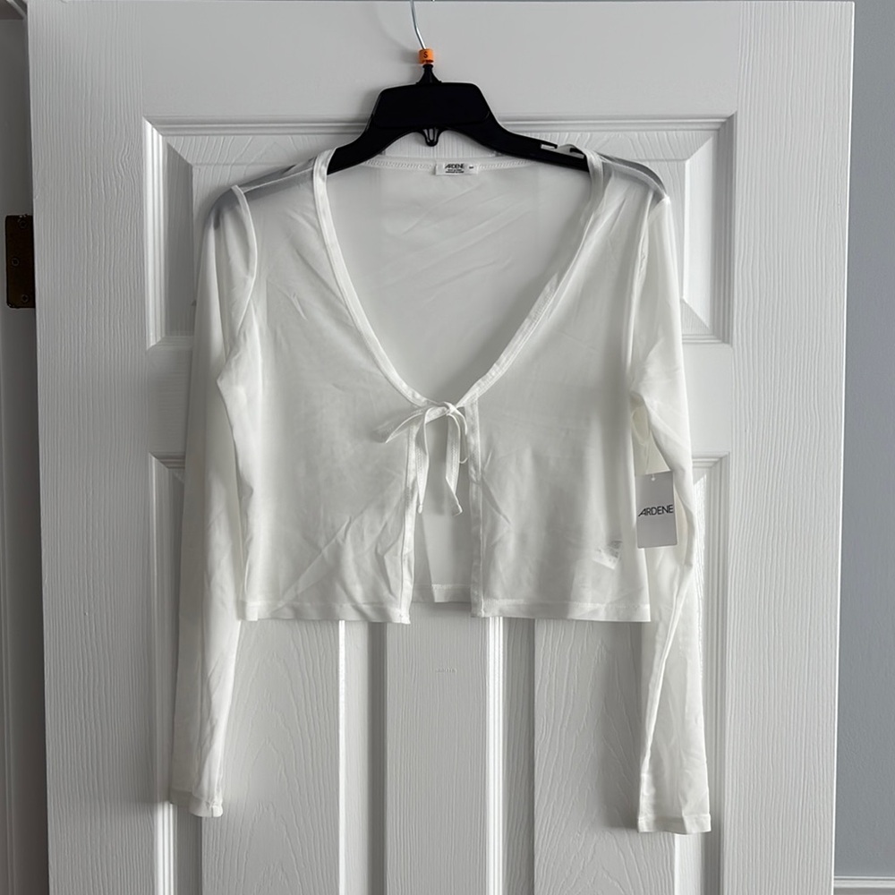 Ardene White Tie-Front Women's Top